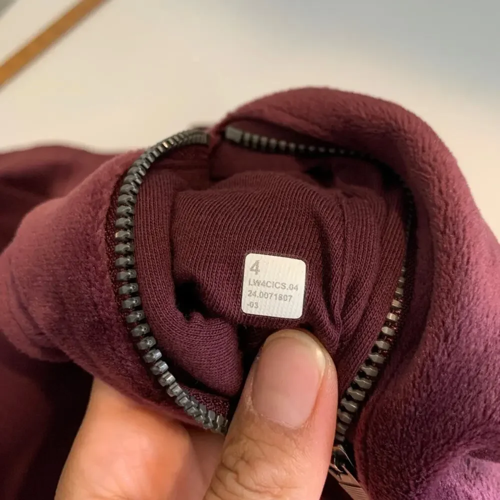 Lululemon Jacket Women 4 Crimson Define Velour Form Fitting Textured Performance